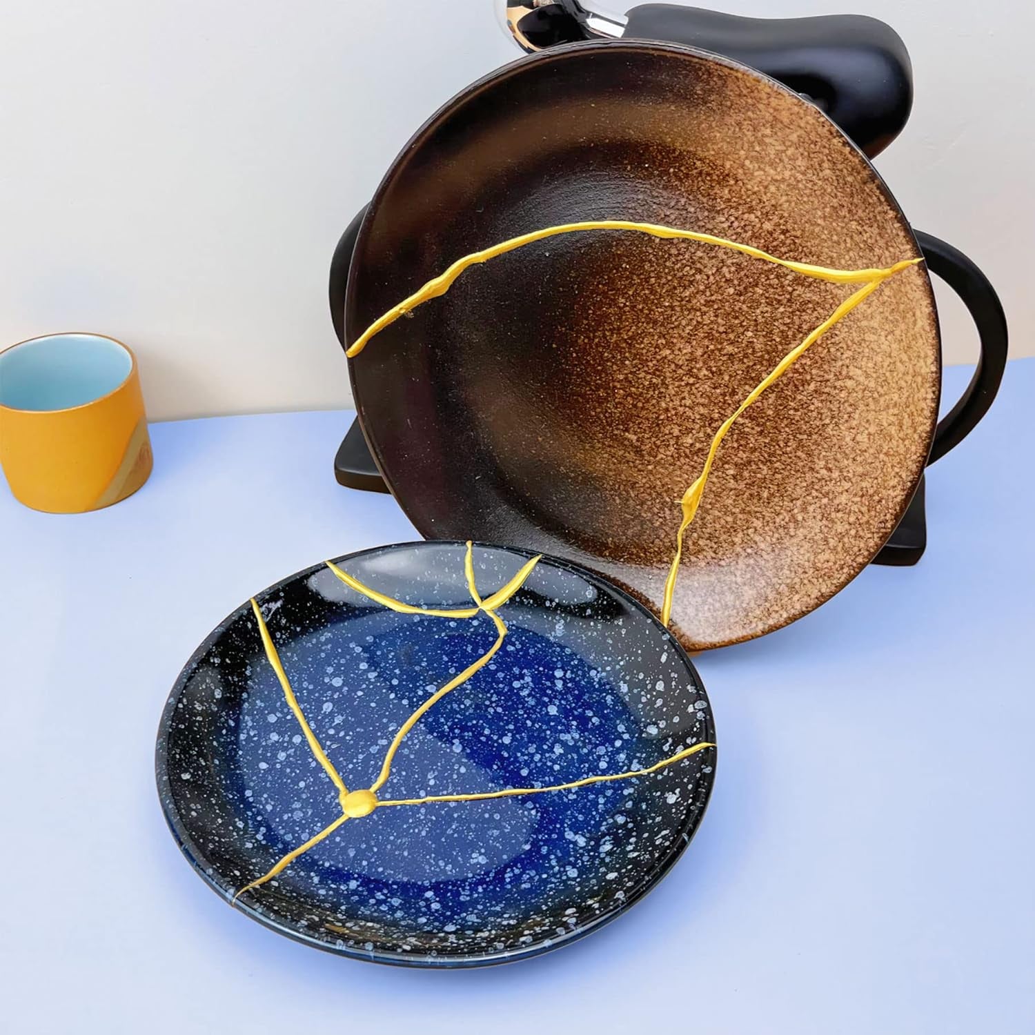 Bio Kintsugi Repair Kit, Food Safety Bio Resin Kintsugi Kit, Bio Based - Dishwasher Safety - Repair Your Meaningful Objects with Bio Glue, Perfect for Beginners, Japanese Art Kintsugi Craft